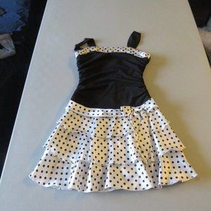 Black & White Polka Dots BCX Dress Size 7